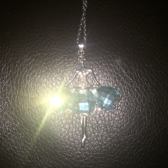 Blue Gem Ballerina Necklace - Picture 3 of 3